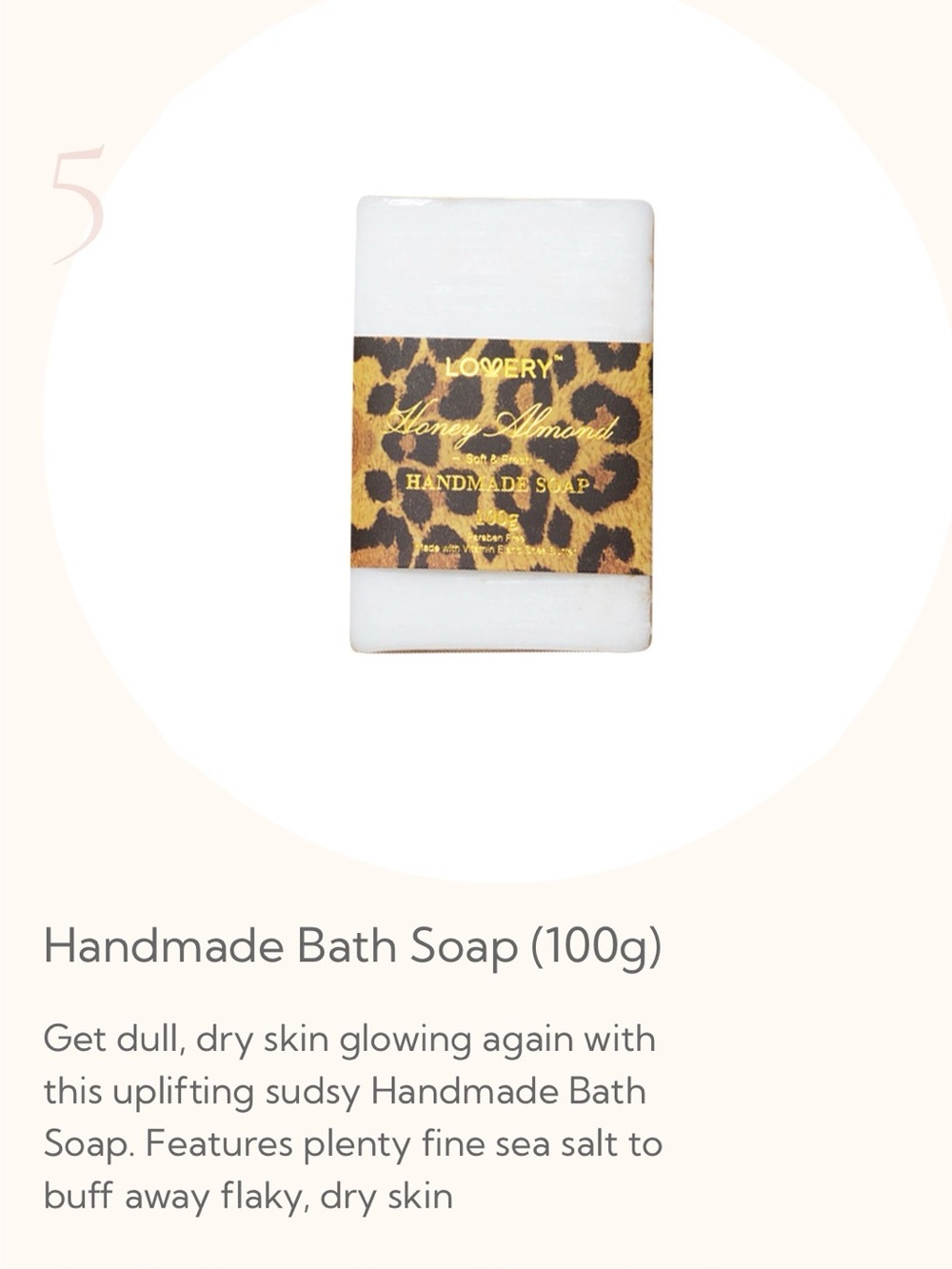 Lovery Luxe Honey Almond Spa Gift Basket -18Pc Leopard Self Care Kit - Picture 9 of 16